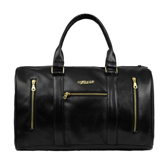 Mistral 26L Black Vegan Leather Duffel