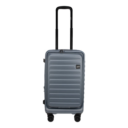 Windsor Stone Blue 56 cms Small Front Opening Trunk-Style Cabin Strolley with Laptop Sleeve & Expander