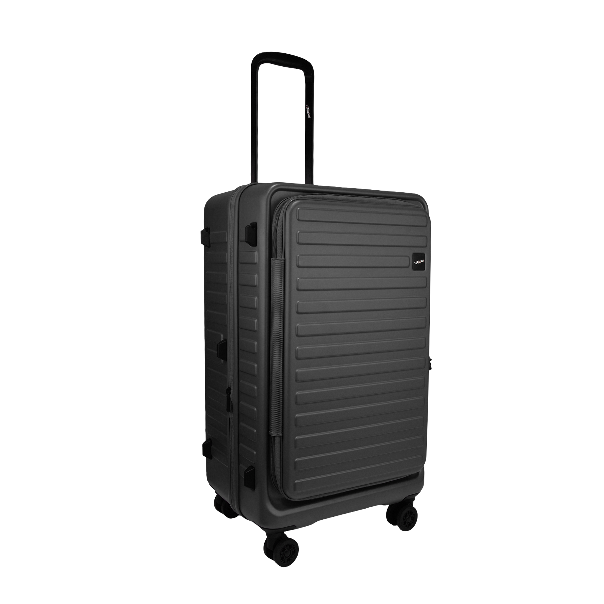 Windsor Steel Grey 68 cms Medium Front Opening Trunk-Style Check-in Strolley with Expander