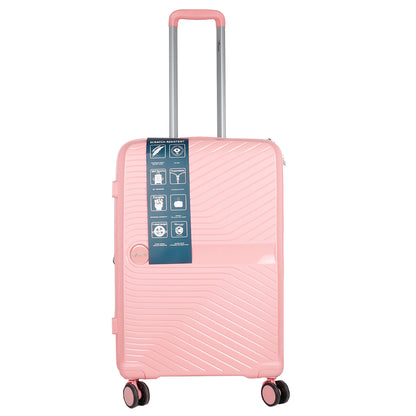 STV PP02 24" Peach Expandable Medium Check-in Suitcase