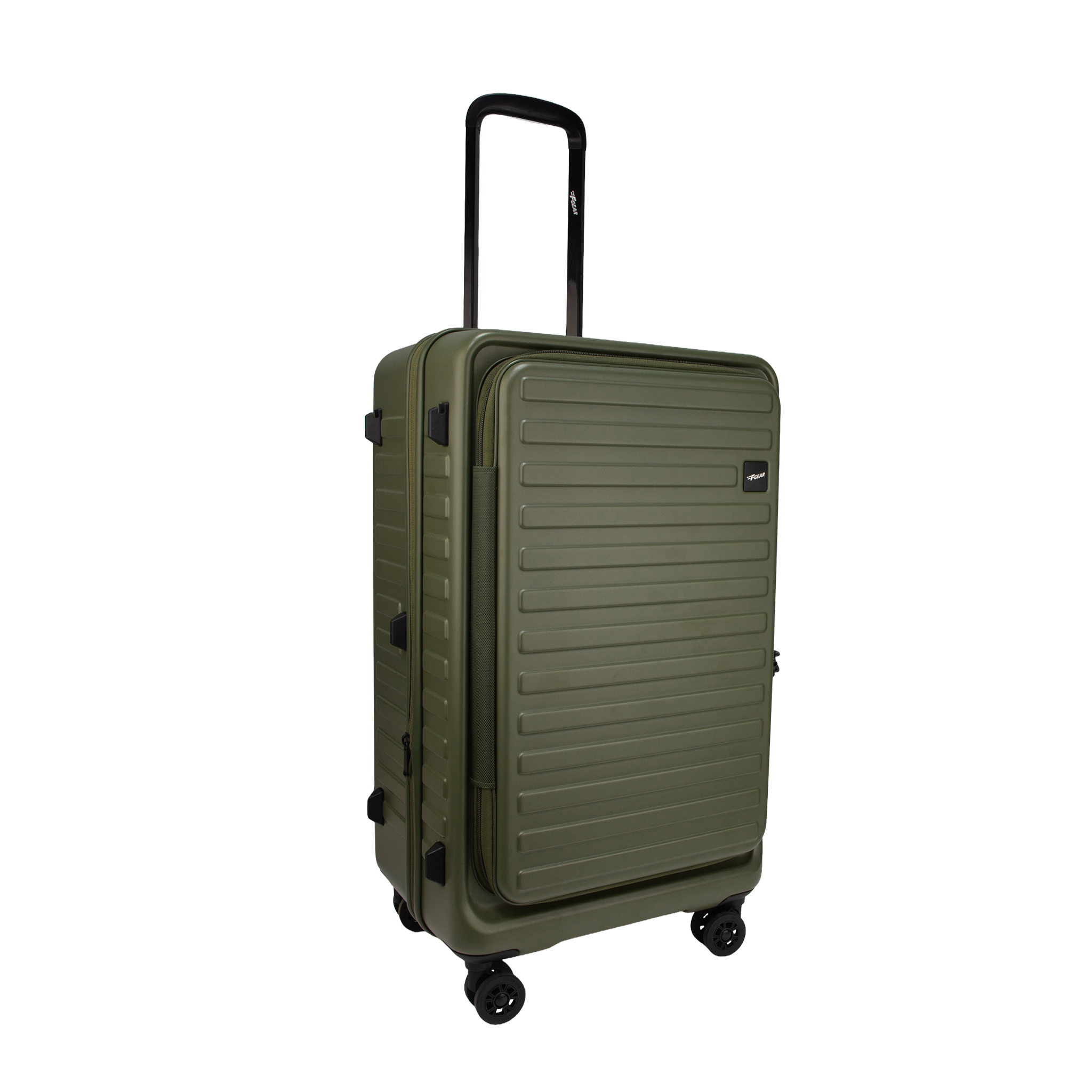 Windsor Army Green 68 cms Medium Front Opening Trunk-Style Check-in Strolley with Expander