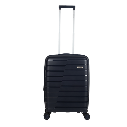 Bastion 20" Navy Blue Expandable Small Carry-On Luggage Suitcase