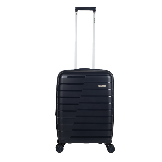 Bastion 20" Navy Blue Expandable Small Carry-On Luggage Suitcase