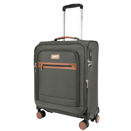 F Gear SoftAir Small Grey Cabin Suitcase