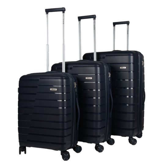 Bastion Navy Blue  Suitcase Set of 3