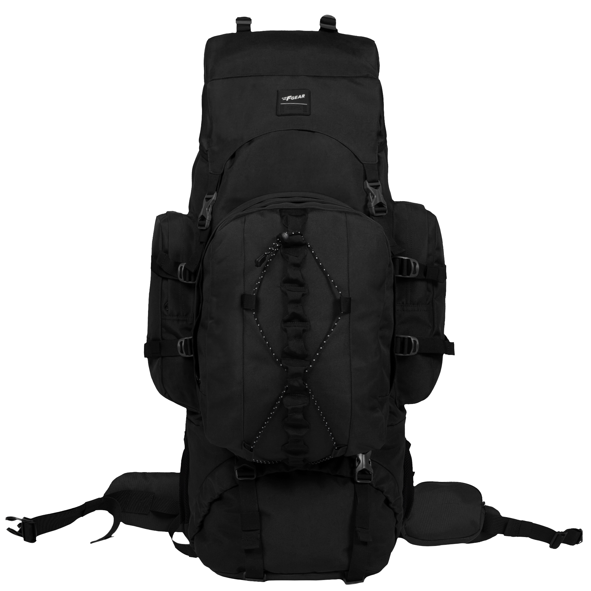 Levante 87L Black Rucksack with Detachable Daypack