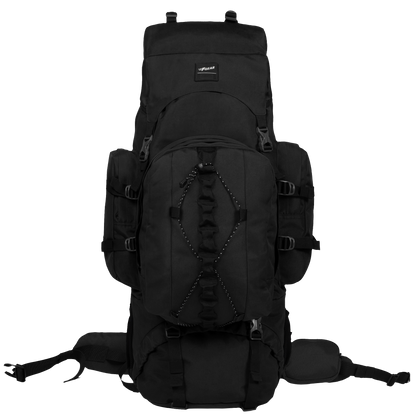 Levante 87L Black Rucksack with Detachable Daypack