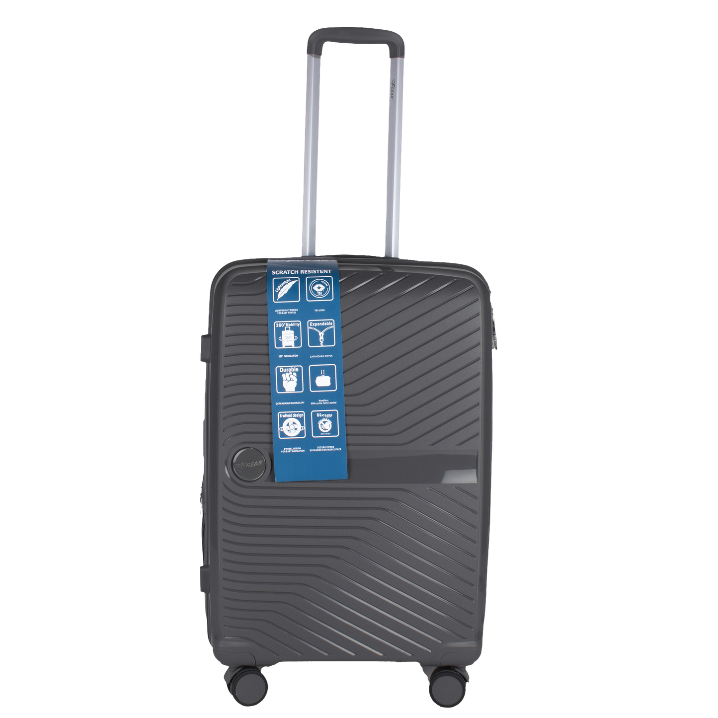 Sentinel 28" Dark Grey Expandable Large Check-in Suitcase
