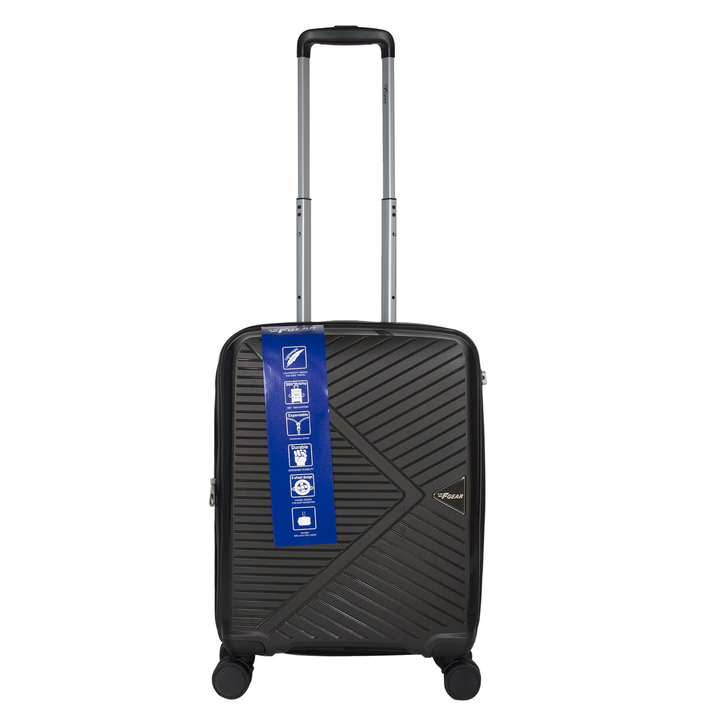 Goliath 20" Grey Expandable Cabin (Small) Suitcase