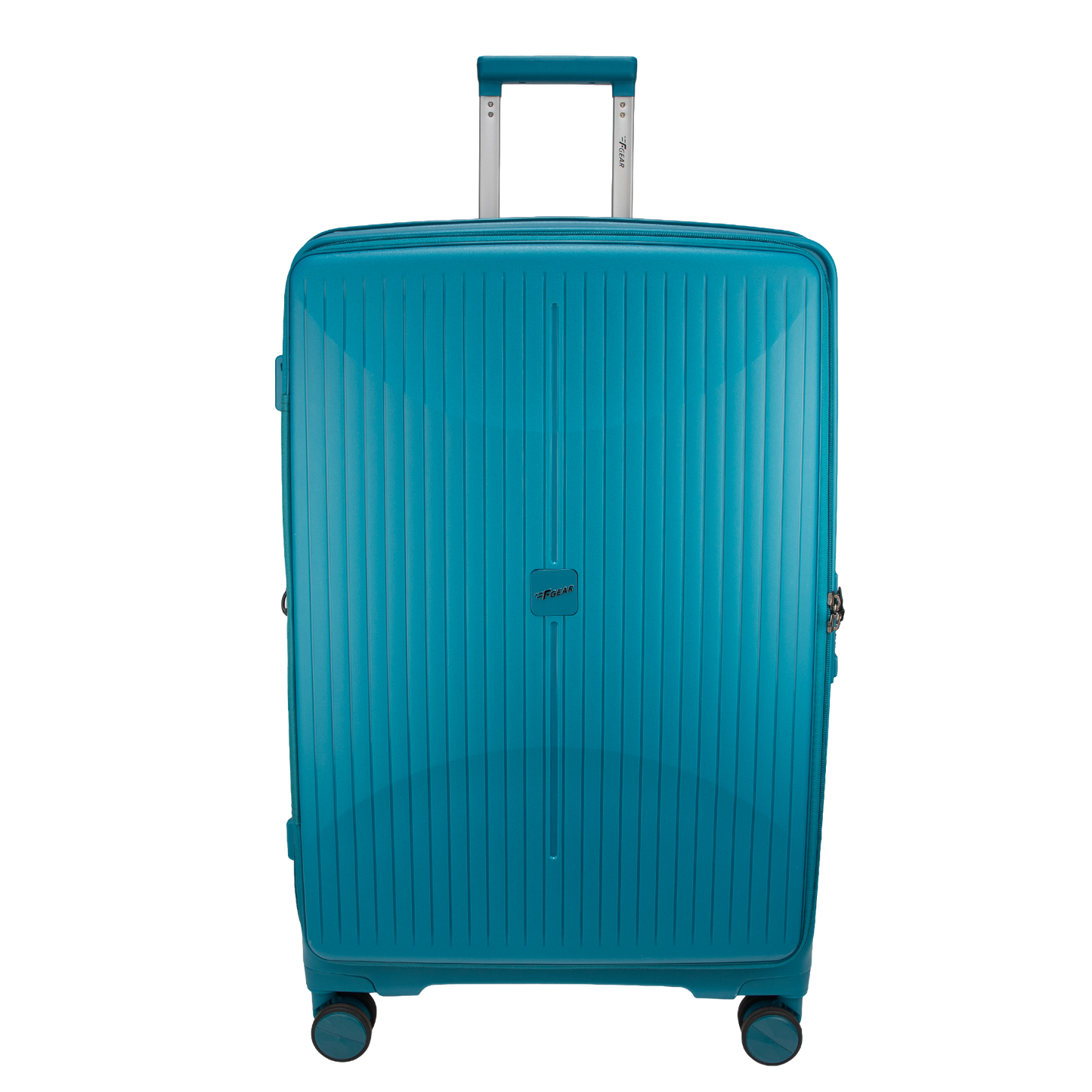 F Gear Myton Large Front Opening Cyan Blue Check-in Strolley