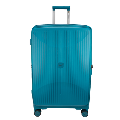F Gear Myton Large Front Opening Cyan Blue Check-in Strolley