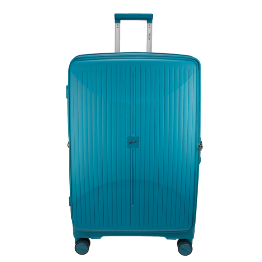 F Gear Myton Large Front Opening Cyan Blue Check-in Strolley