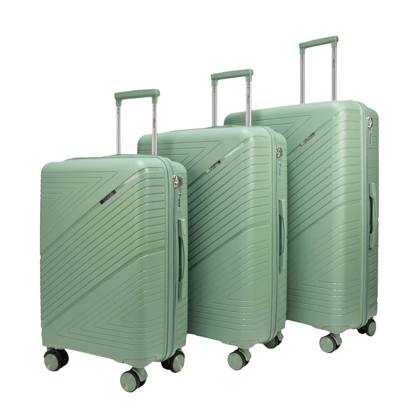 Aegis Pista Green Suitcase Set of 3