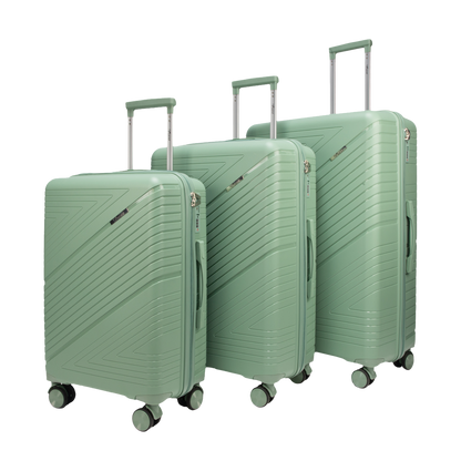 Aegis Pista Green Suitcase Set of 3
