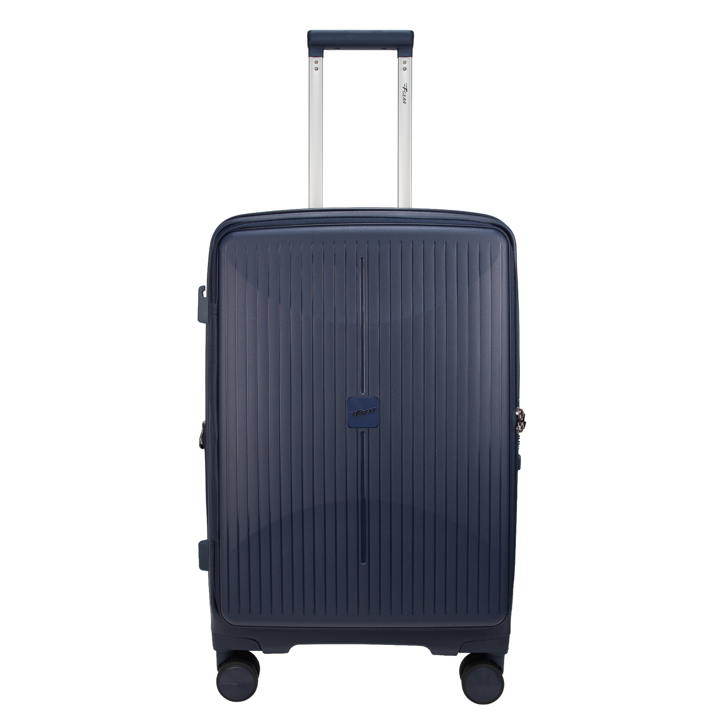 F Gear Myton Medium Front Opening Navy Check-in Strolley