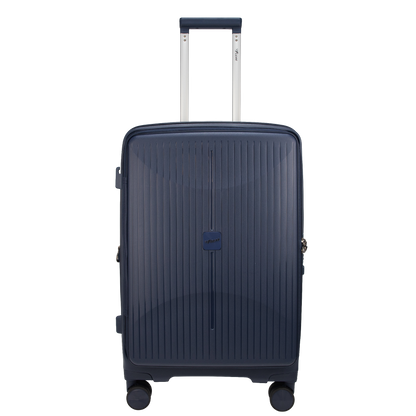 F Gear Myton Medium Front Opening Navy Check-in Strolley
