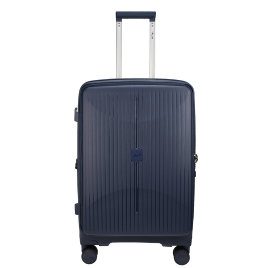 F Gear Myton Medium Front Opening Navy Check-in Strolley