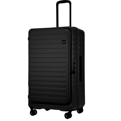 Windsor Black 76 cms Large Front Opening Trunk-Style Check-in Strolley with Expander