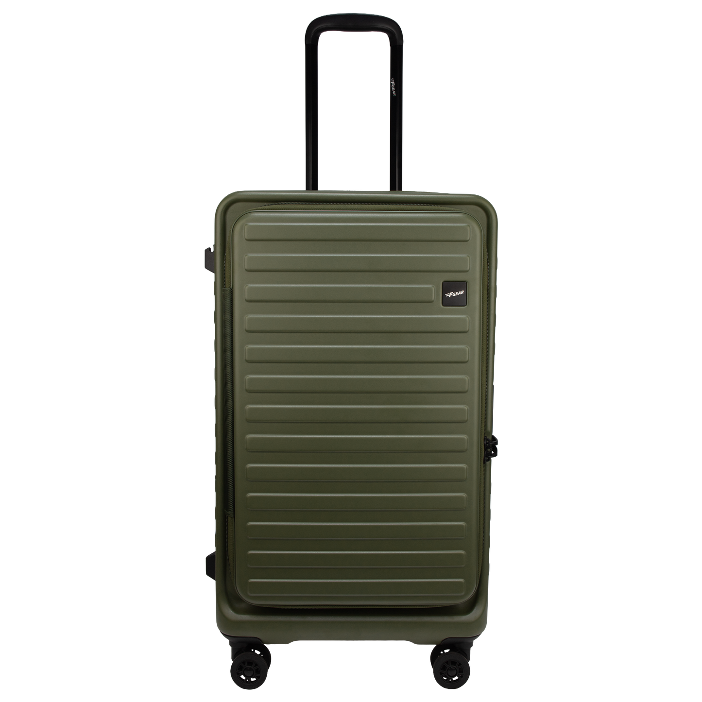 Windsor Army Green 68 cms Medium Front Opening Trunk-Style Check-in Strolley with Expander