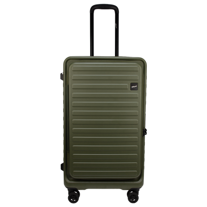Windsor Army Green 68 cms Medium Front Opening Trunk-Style Check-in Strolley with Expander