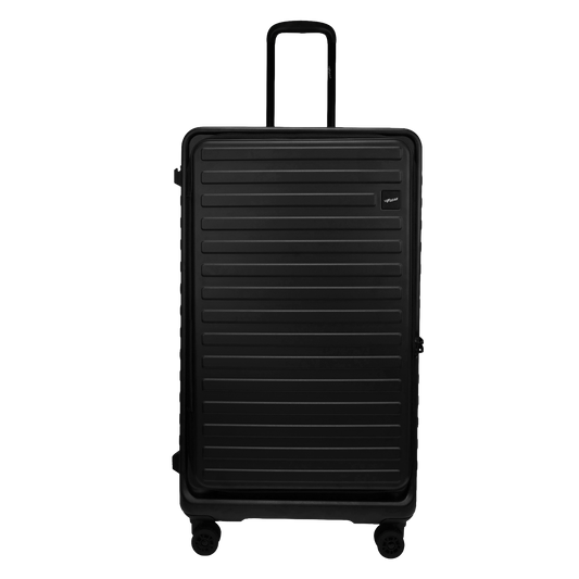 Windsor Black 76 cms Large Front Opening Trunk-Style Check-in Strolley with Expander