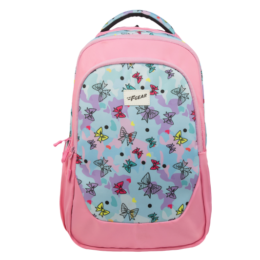 Panya 21L Light Pink Pale Blue Bows Backpack