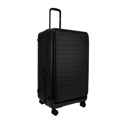 Windsor Black 76 cms Large Front Opening Trunk-Style Check-in Strolley with Expander