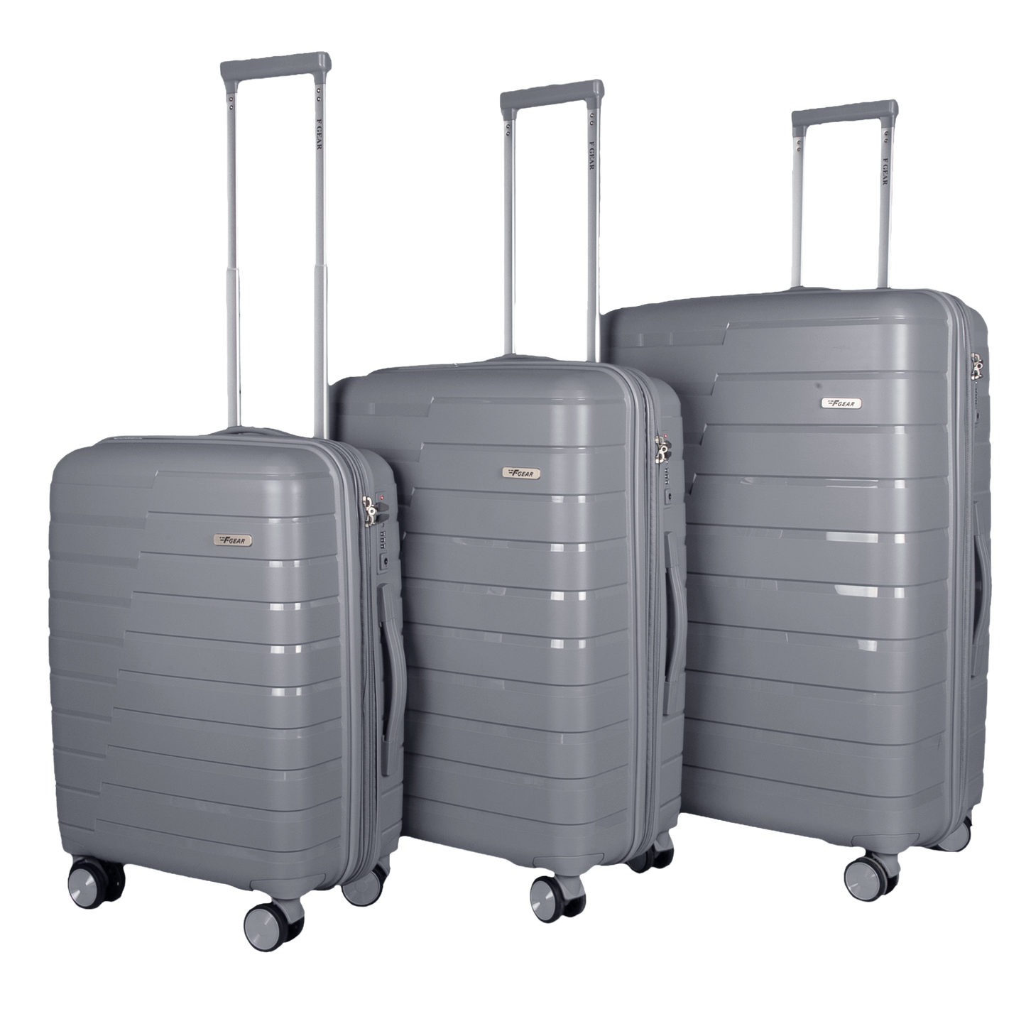 Bastion Light Grey Suitcase Set of 3