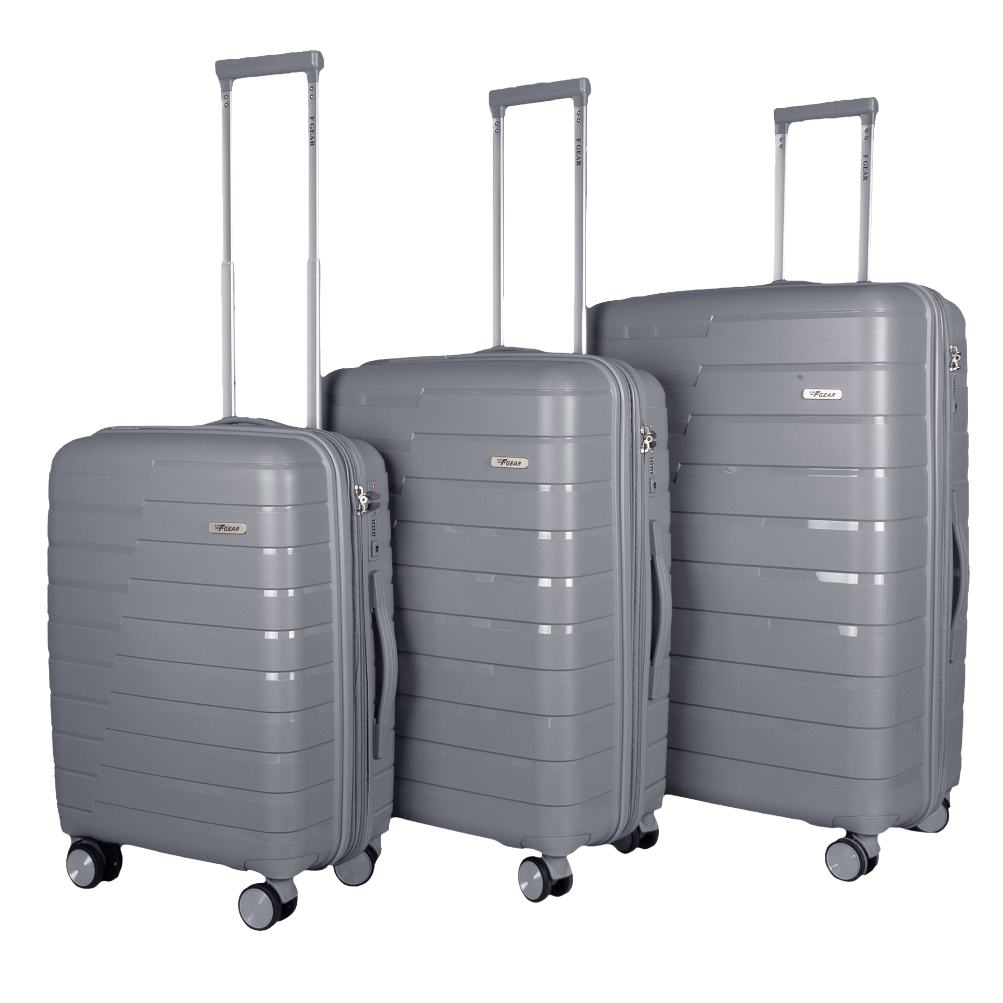 Bastion Light Grey Suitcase Set of 3