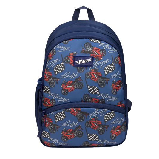Brio 13L Navy Racing Kids Backpack