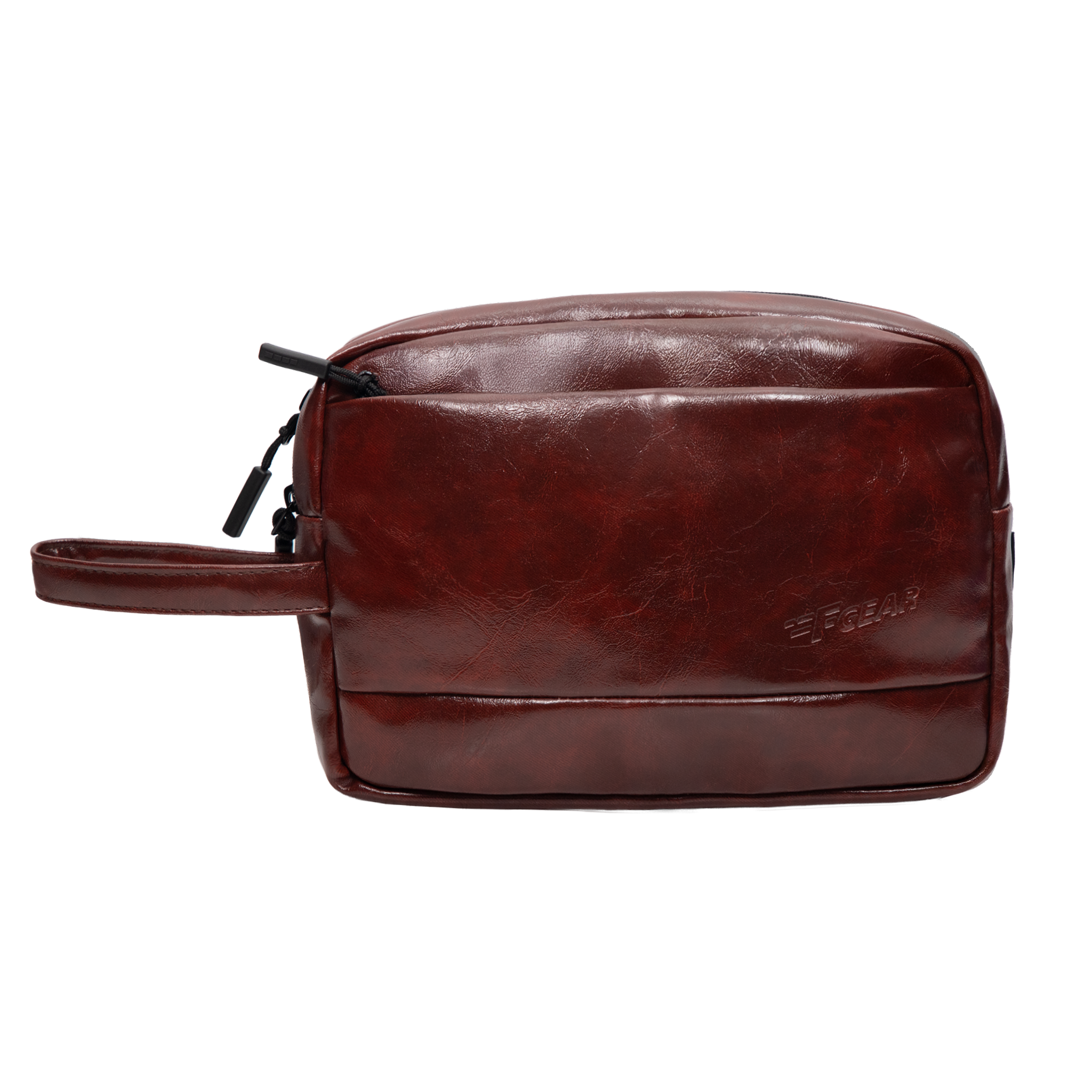Elon Walnut Brown Travel Kit Pouch