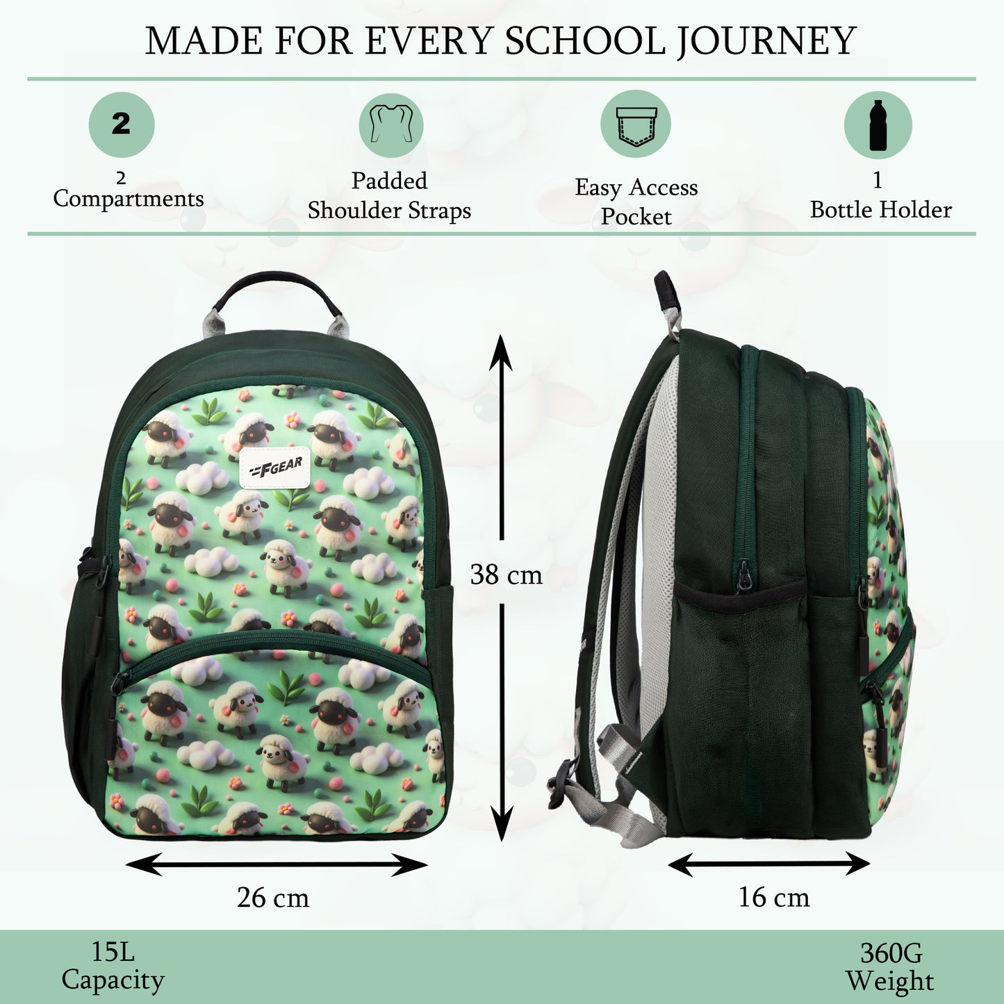 Brio M 15L Shaun Spruce Backpack