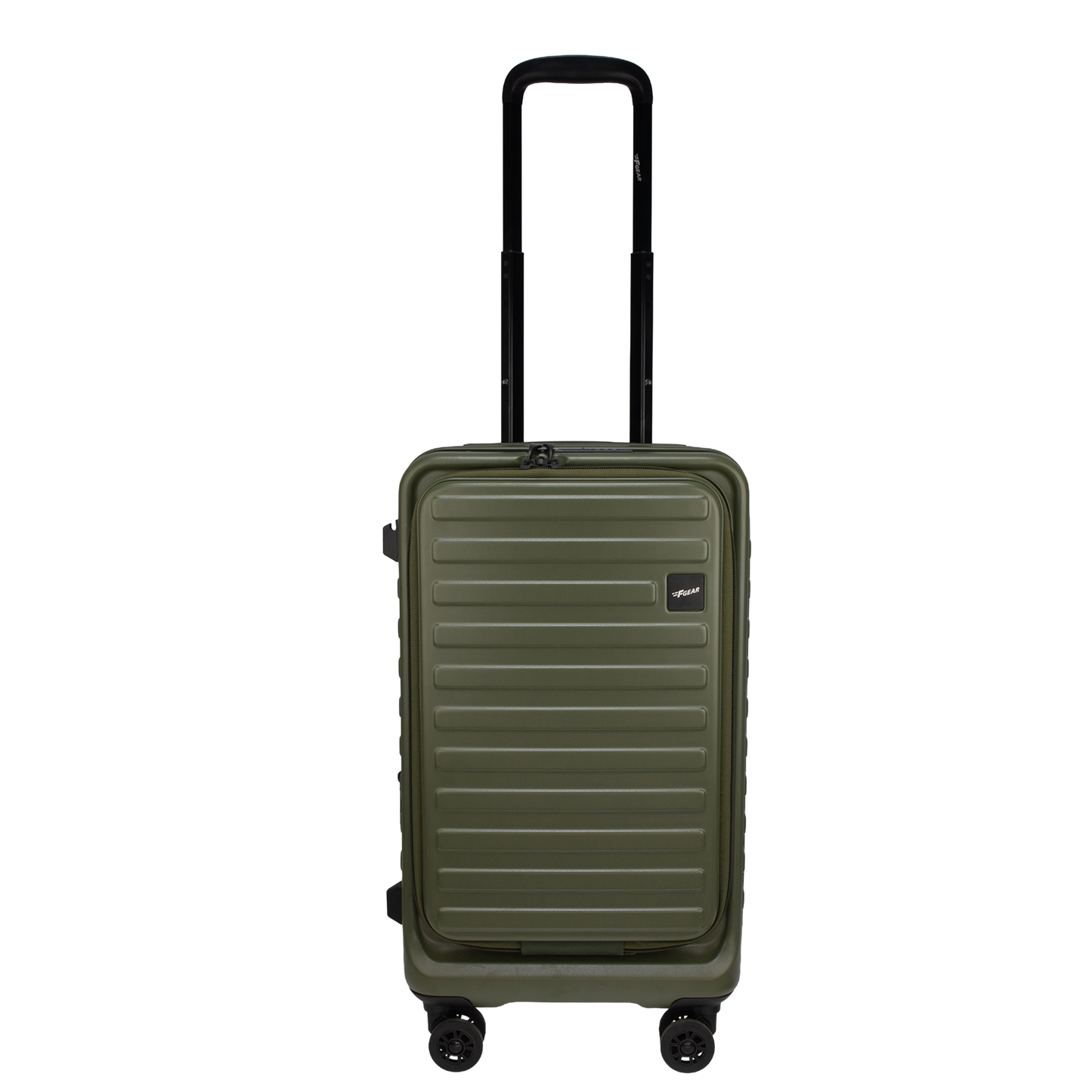 Windsor Army Green 56 cms Small Front Opening Trunk-Style Cabin Strolley with Laptop Sleeve & Expander