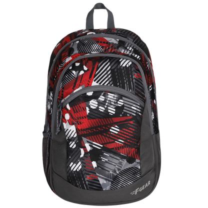 Nico 17L Geometric Black Red Backpack