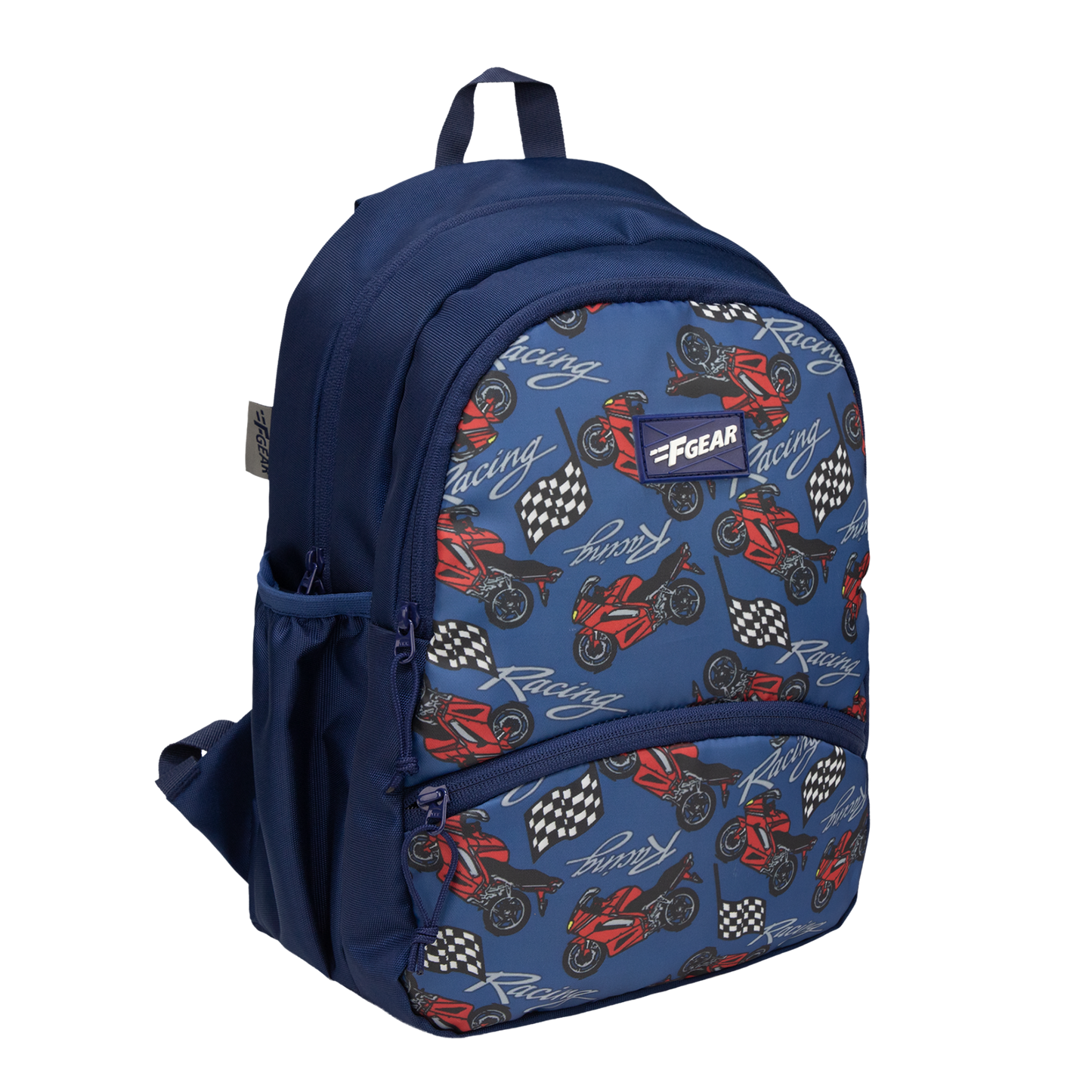 Brio 13L Navy Racing Kids Backpack