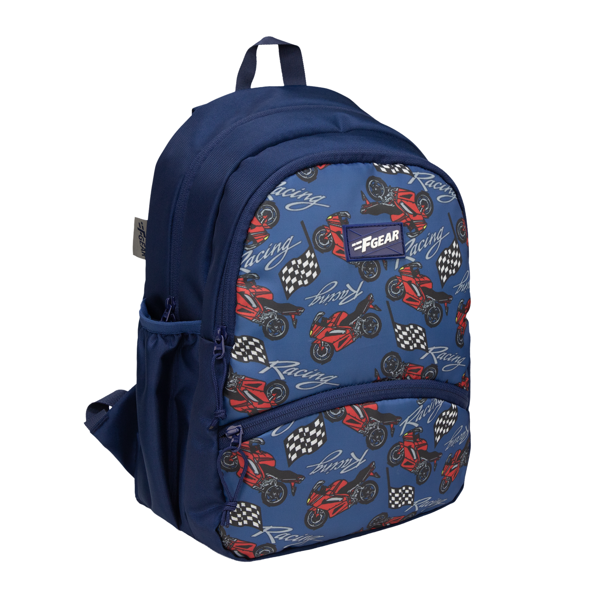 Brio 13L Navy Racing Kids Backpack