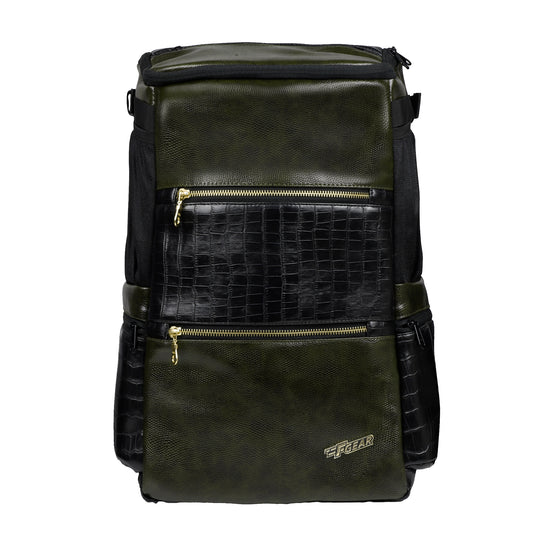 Tyndall 25L Green Vegan Leather Laptop Backpack