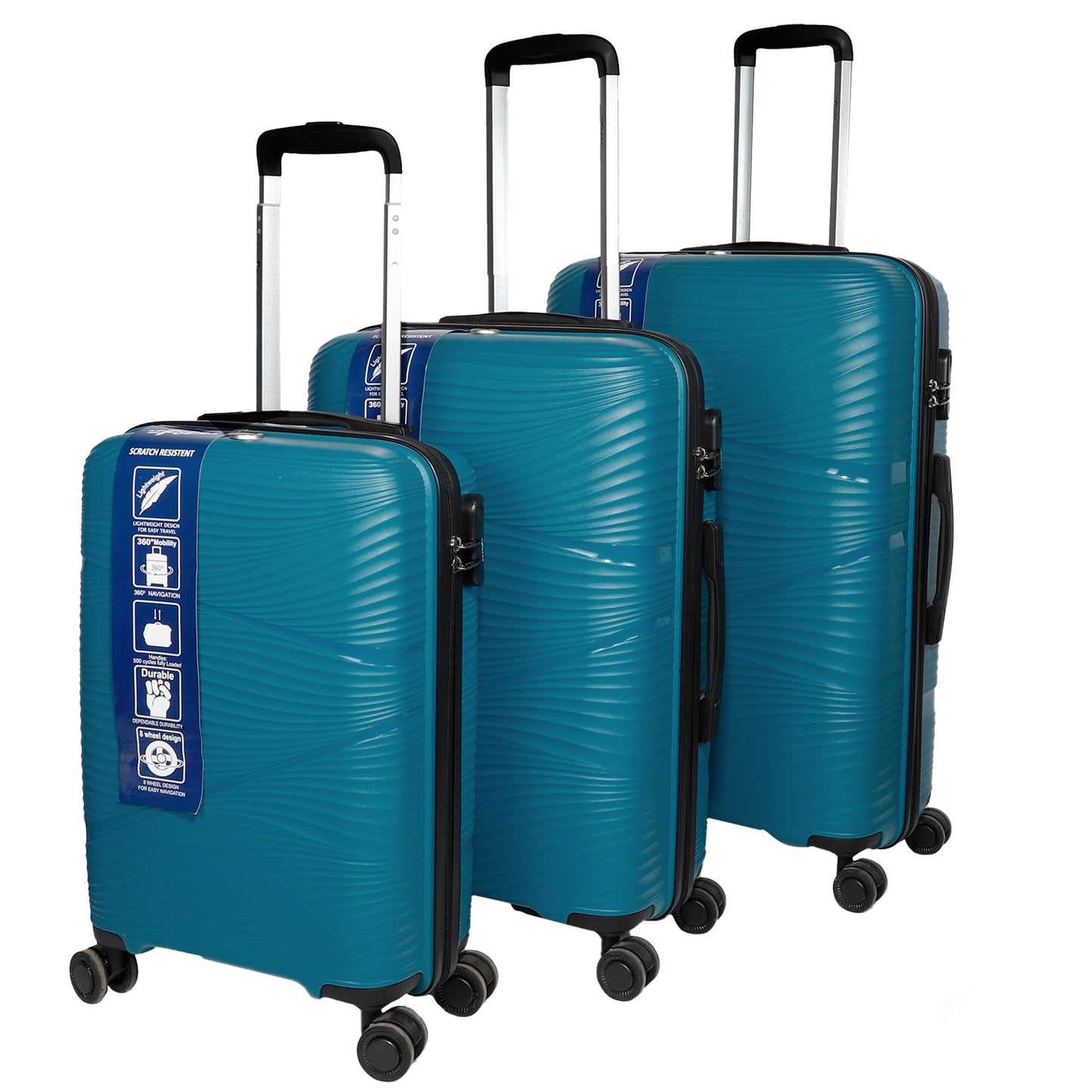 Joy PP008 Blue Suitcase Set of 3