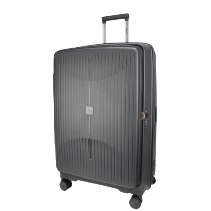 F Gear Myton Large Front Opening Dark Grey Check-in Strolley