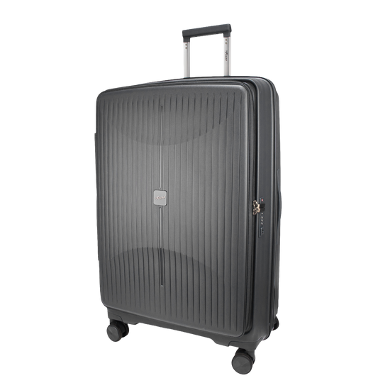 Myton Large Front Opening Dark Grey Check-in Strolley