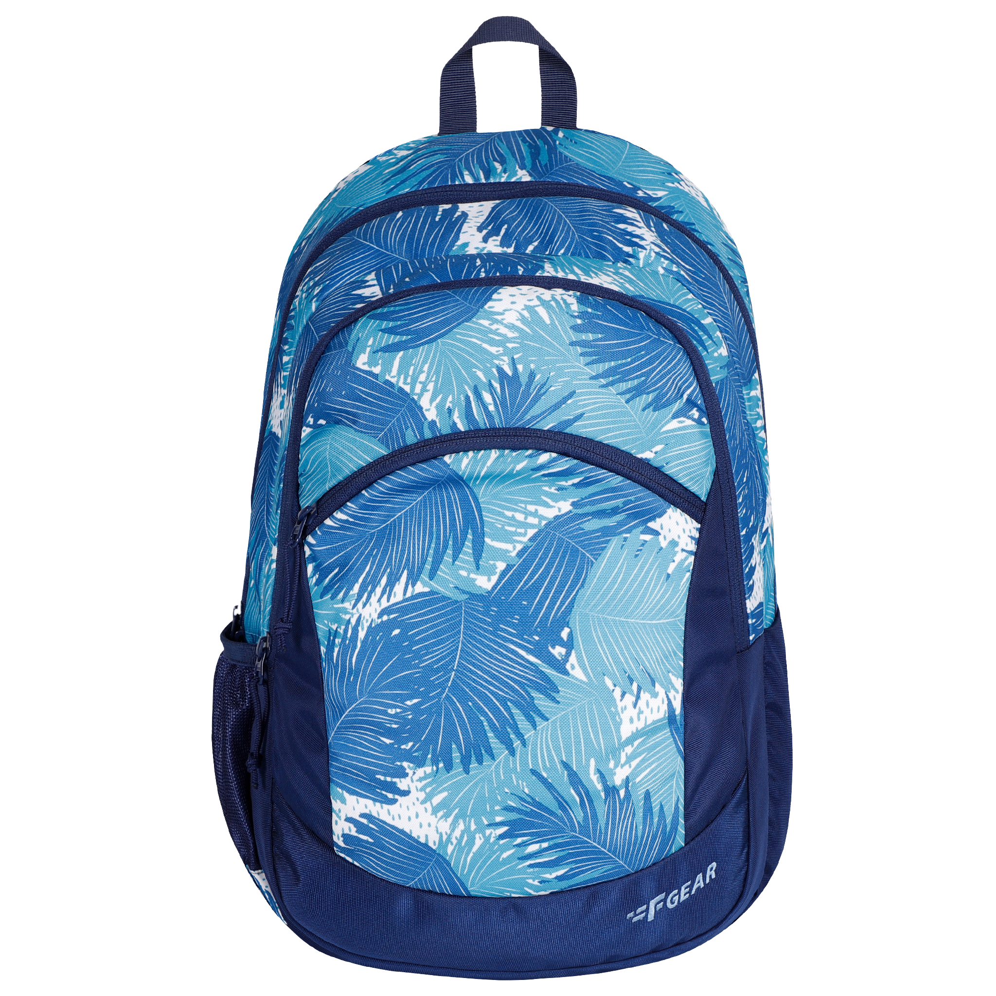 Nico 17L Ferns Aqua Navy Blue Backpack
