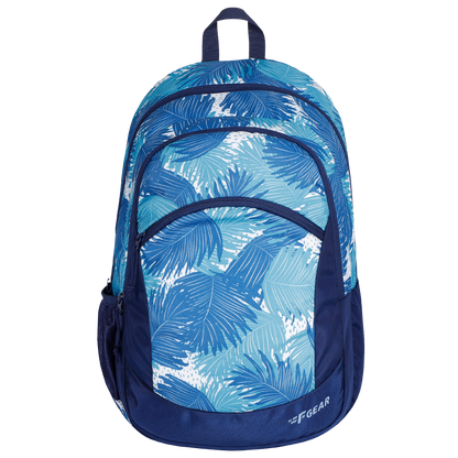 Nico 17L Ferns Aqua Navy Blue Backpack