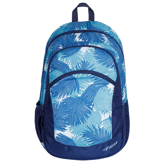Nico 17L Ferns Aqua Navy Blue Backpack