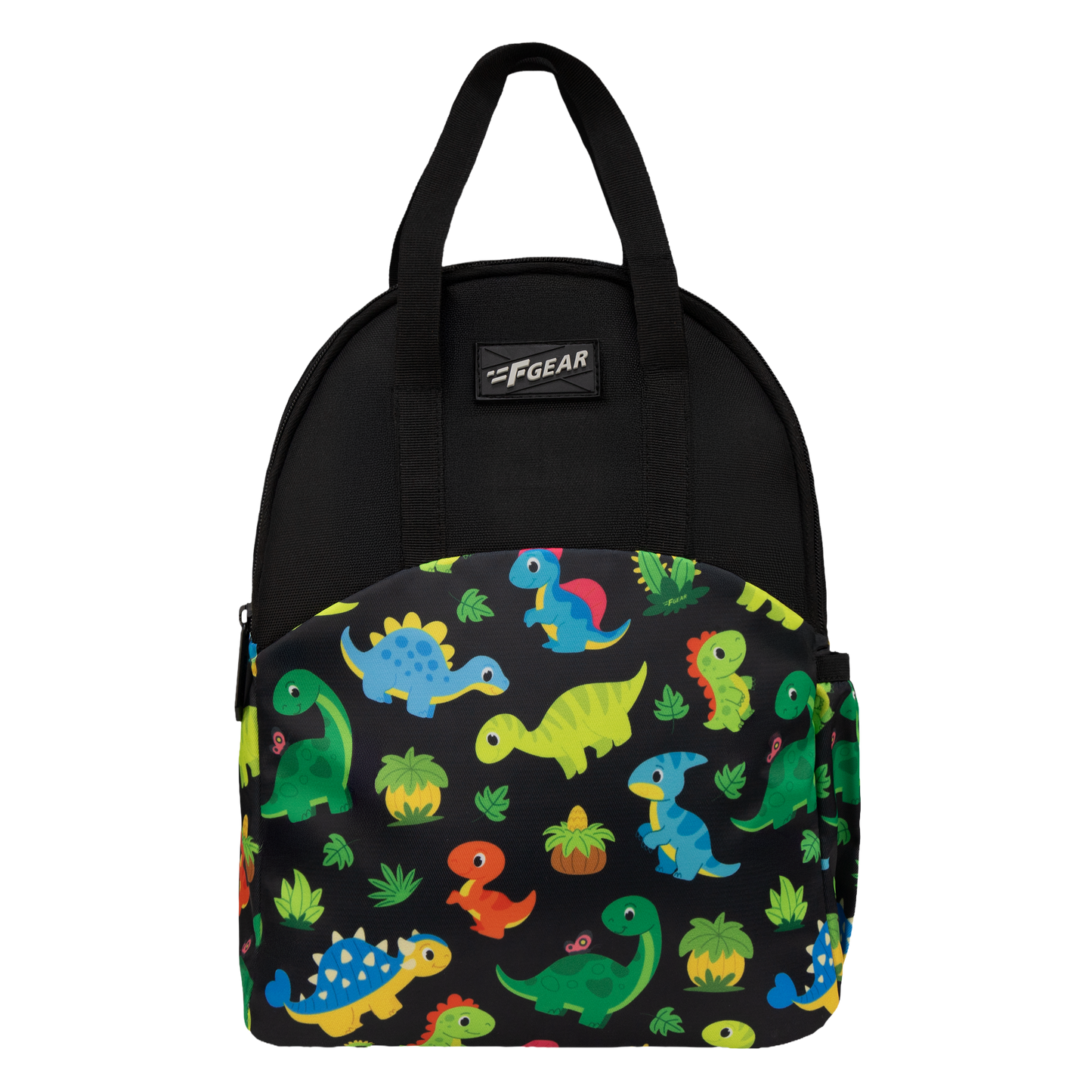 Comida 11L Black Colourful Dino Lunch Bag