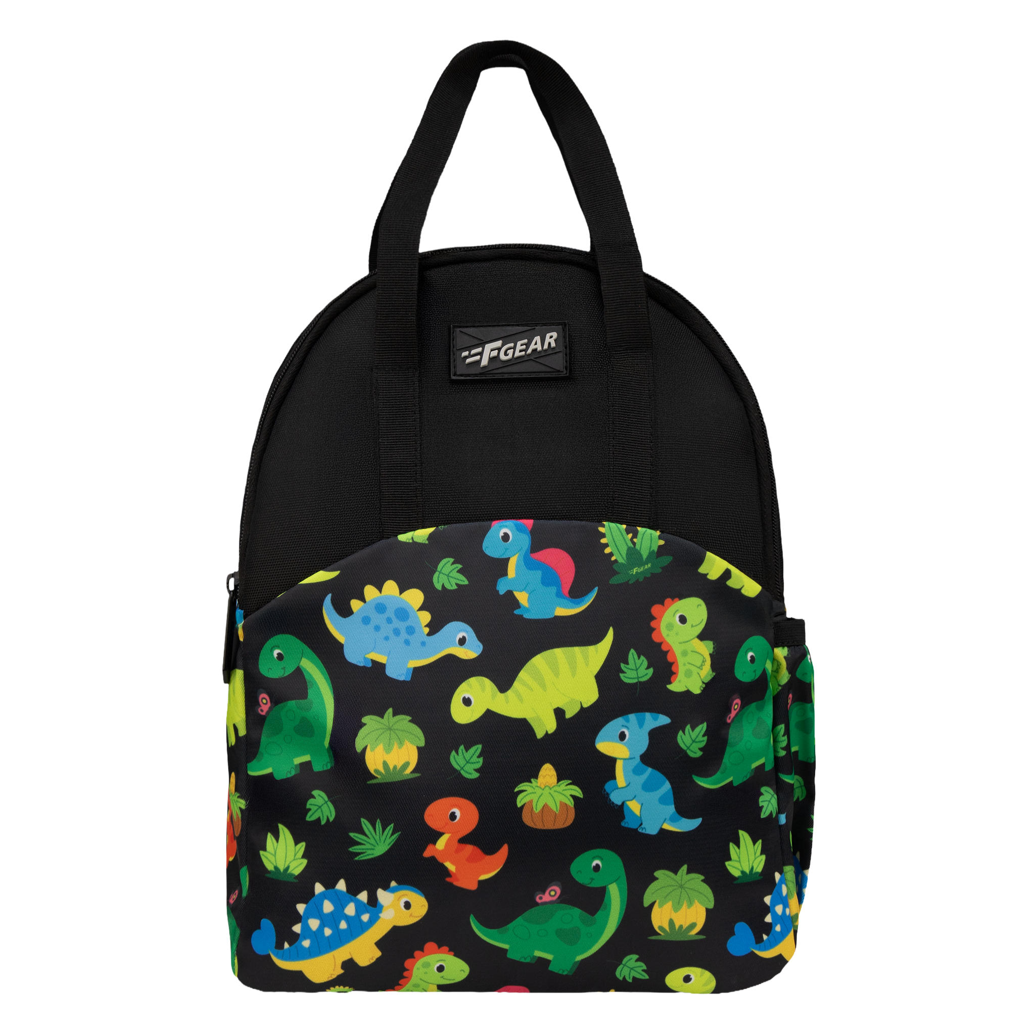 Comida 11L Black Colourful Dino Lunch Bag