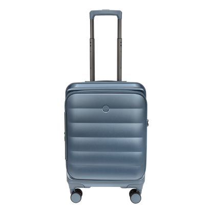 Valencia Small Pearl Blue 54 cms Front-Opening Cabin Strolley