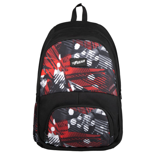 Bora 21L Geometric Black Red Backpack