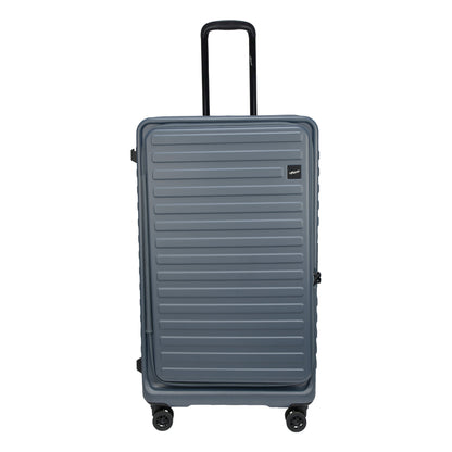 Windsor Stone Blue 76 cms Large Front Opening Trunk-Style Check-in Strolley with Expander