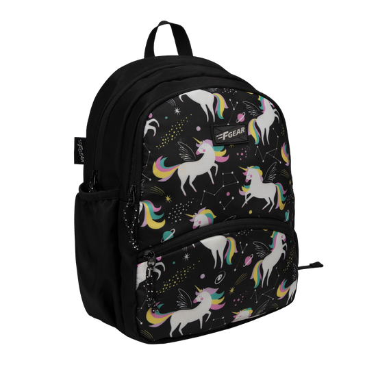 Brio 13L Black Unicorn Kids Backpack
