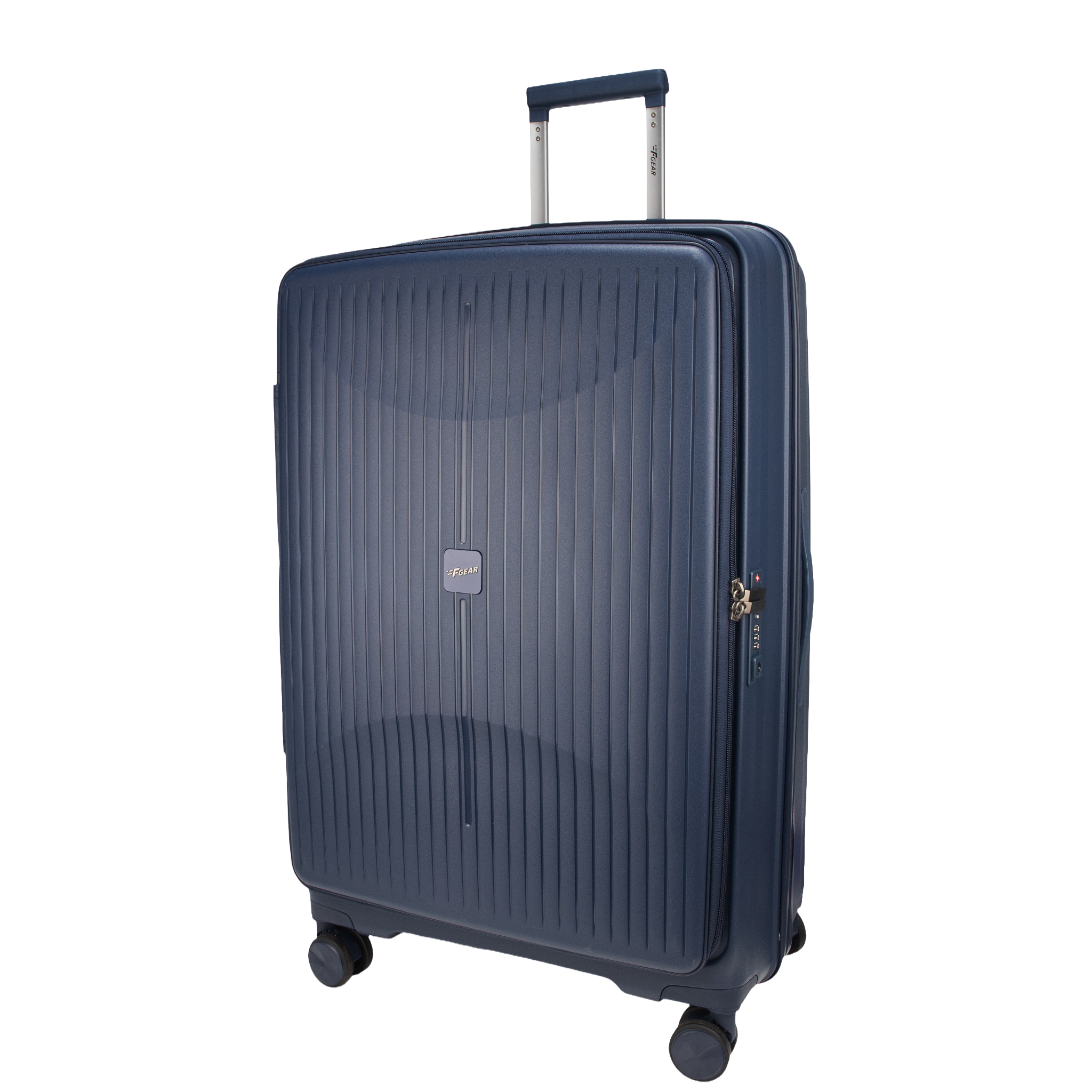 F Gear Myton Large Front Opening Navy Check-in Strolley